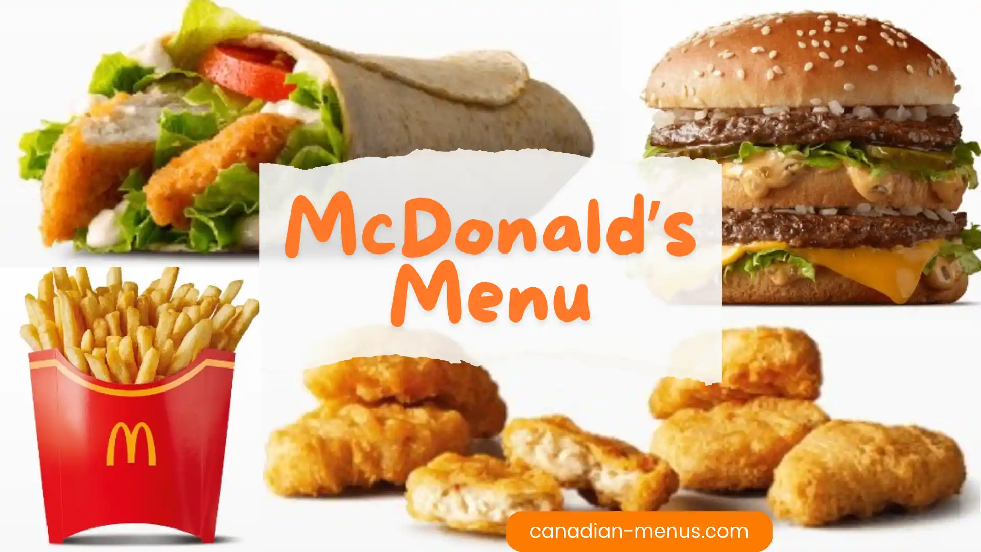 McDonald's menu Canada (Canadian-menus.com)