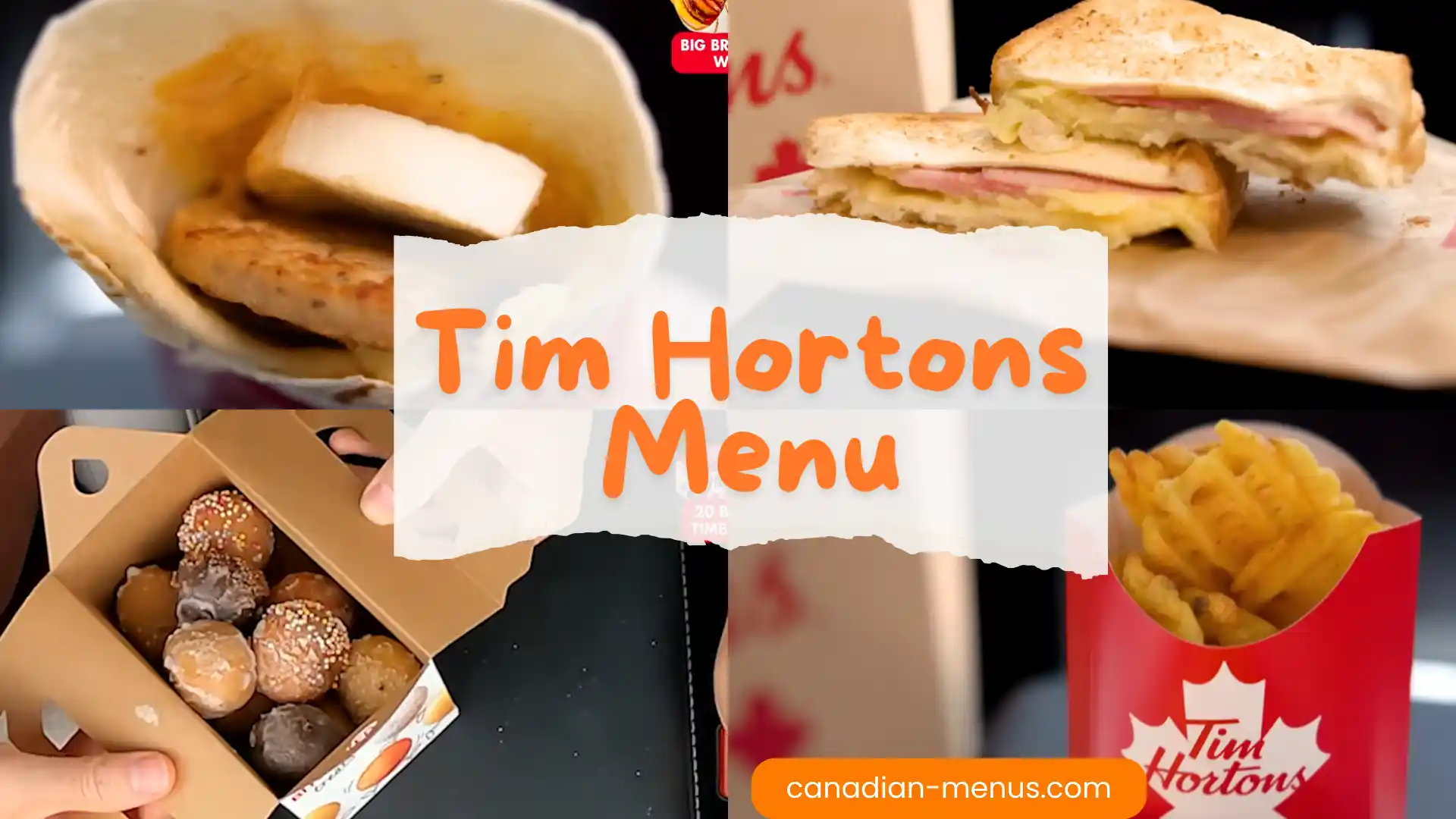 tim hortons menu canada ( canadian-menus.com)