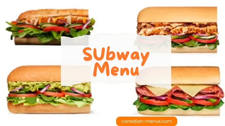 subway menu canada (canadian-menus.com)