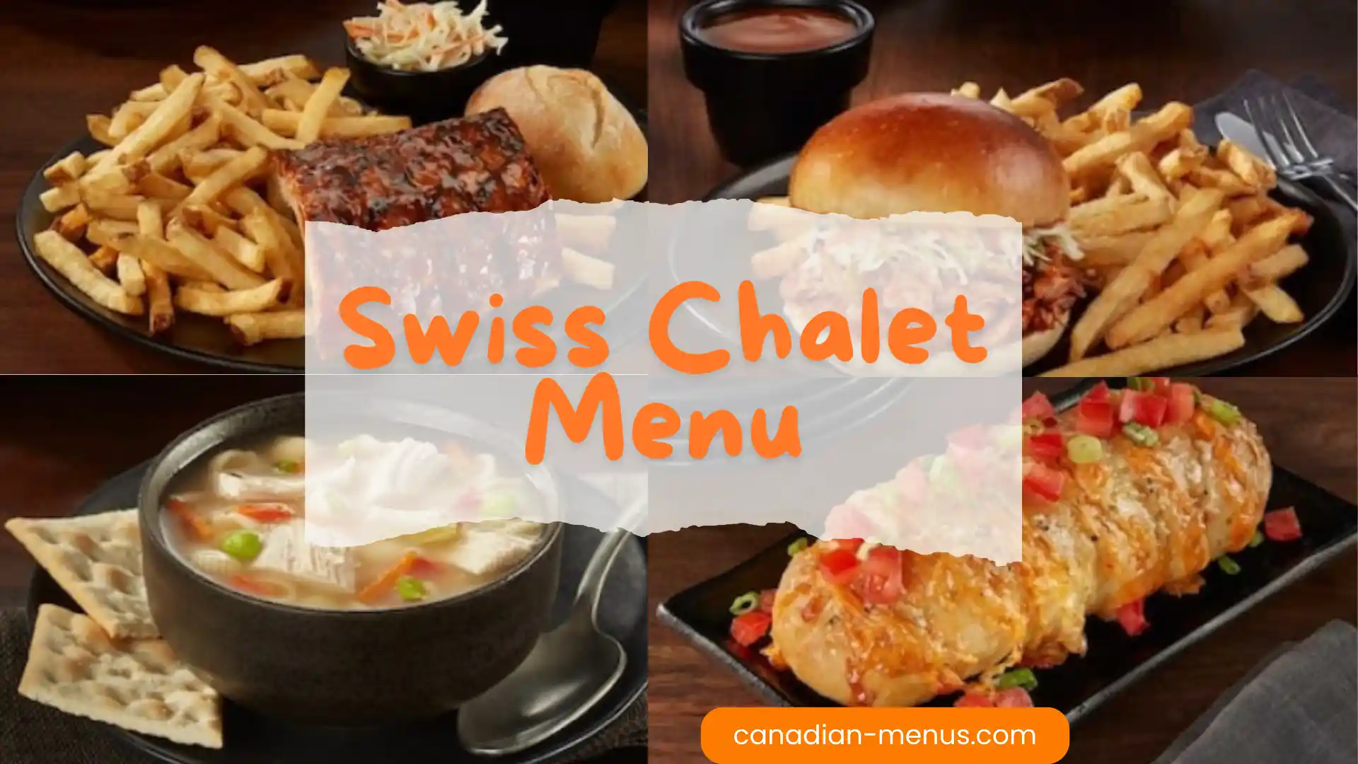 swiss chalet menu canada