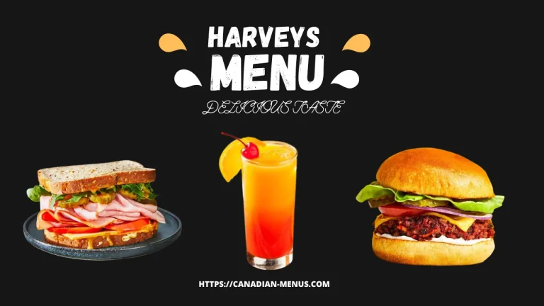 Harvey’s Menu with prices Canada 2024 | Updated