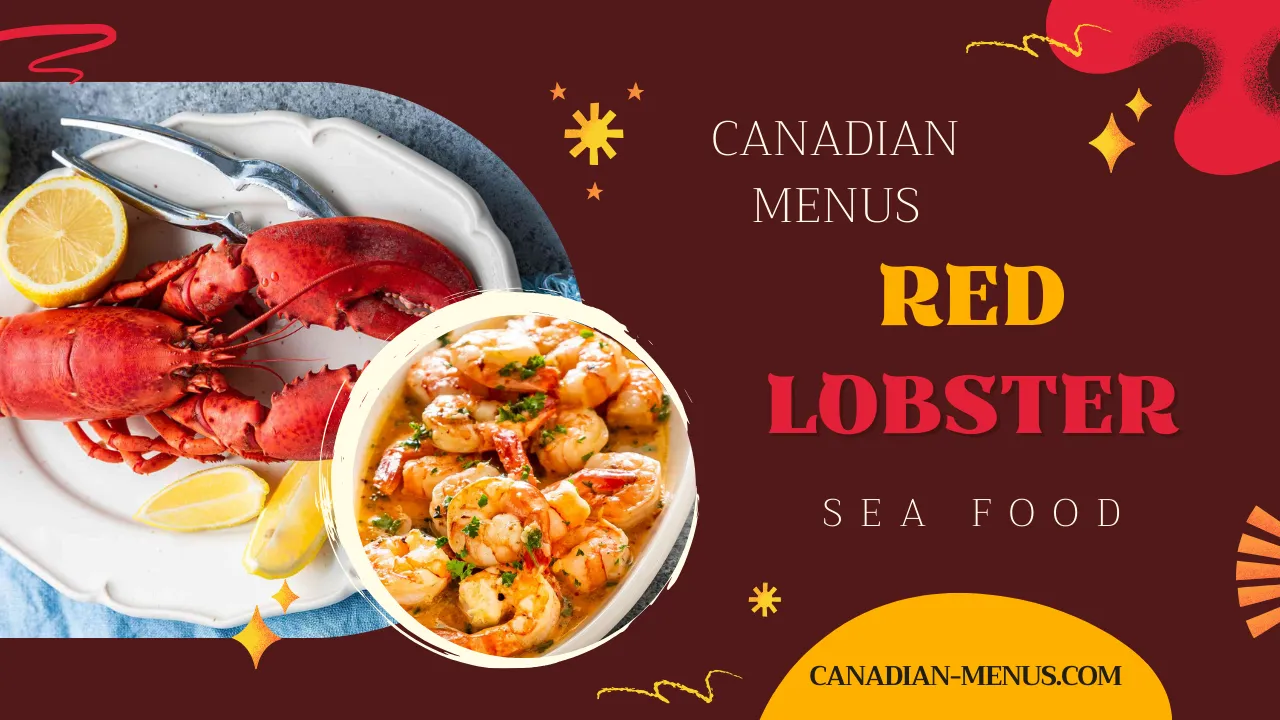 Red lobster Menu Canada