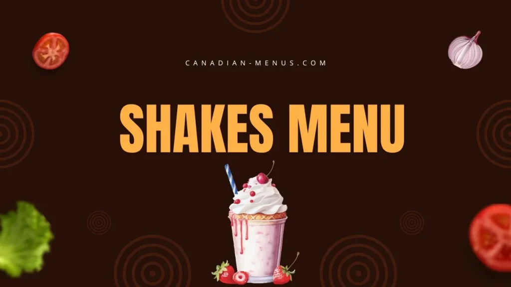 Five guys shakes menu