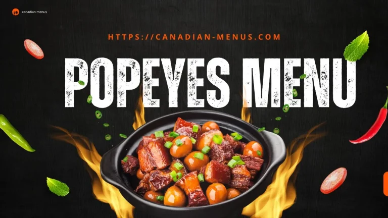 popeyes menu canada