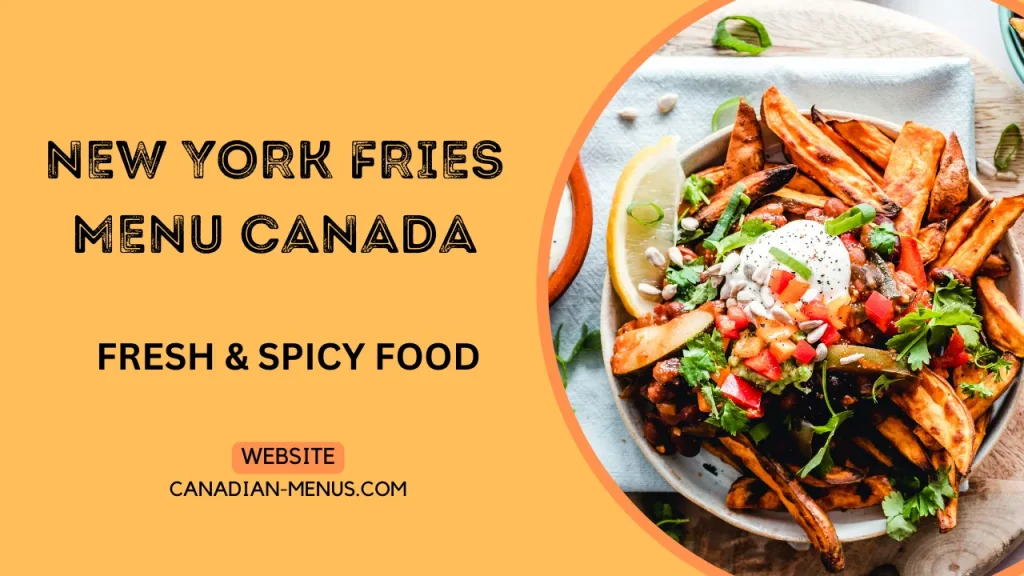 New York Fries Menu