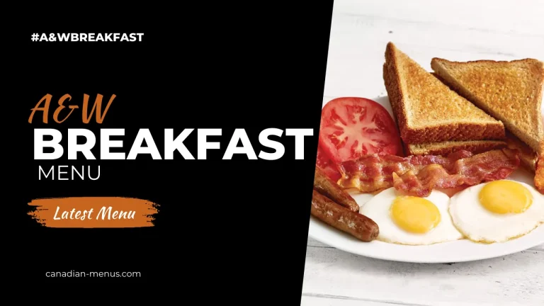 a&w breakfast menu