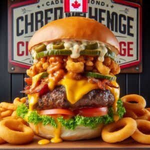 The Canadian Brewhouse Burger challenge create a post of BURGER CHELLENGE