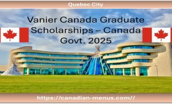 Vanier Canada Graduate Scholarship