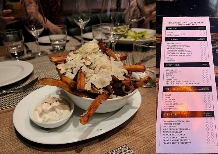 ONE Restaurant Menu Canada