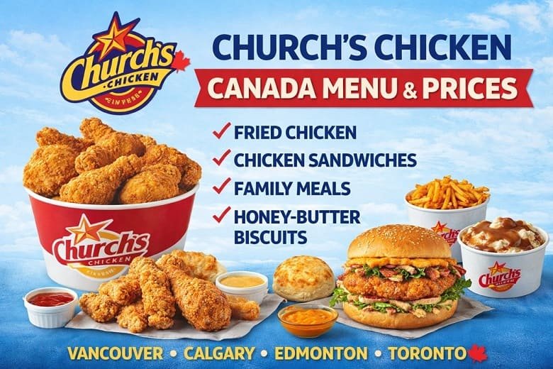 Church’s Texas Chicken Canada Menu with Prices – Full Menu, Combos & Popular Items 1 Church’s Texas Chicken Canada Menu with Prices – Full Menu, Combos & Popular Items