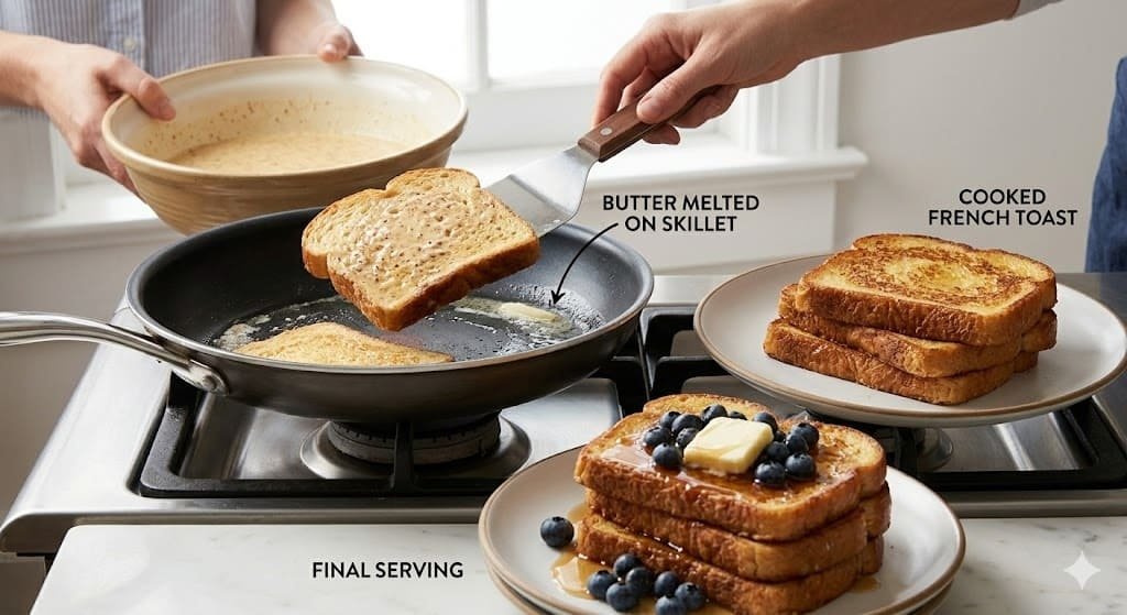 Simple French Toast Recipe (Easy & Fluffy) – Classic Canadian Breakfast at Home 2 Simple French Toast Recipe (Easy & Fluffy) – Classic Canadian Breakfast at Home