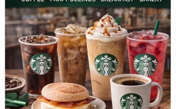Starbucks Canada Menu with Prices
