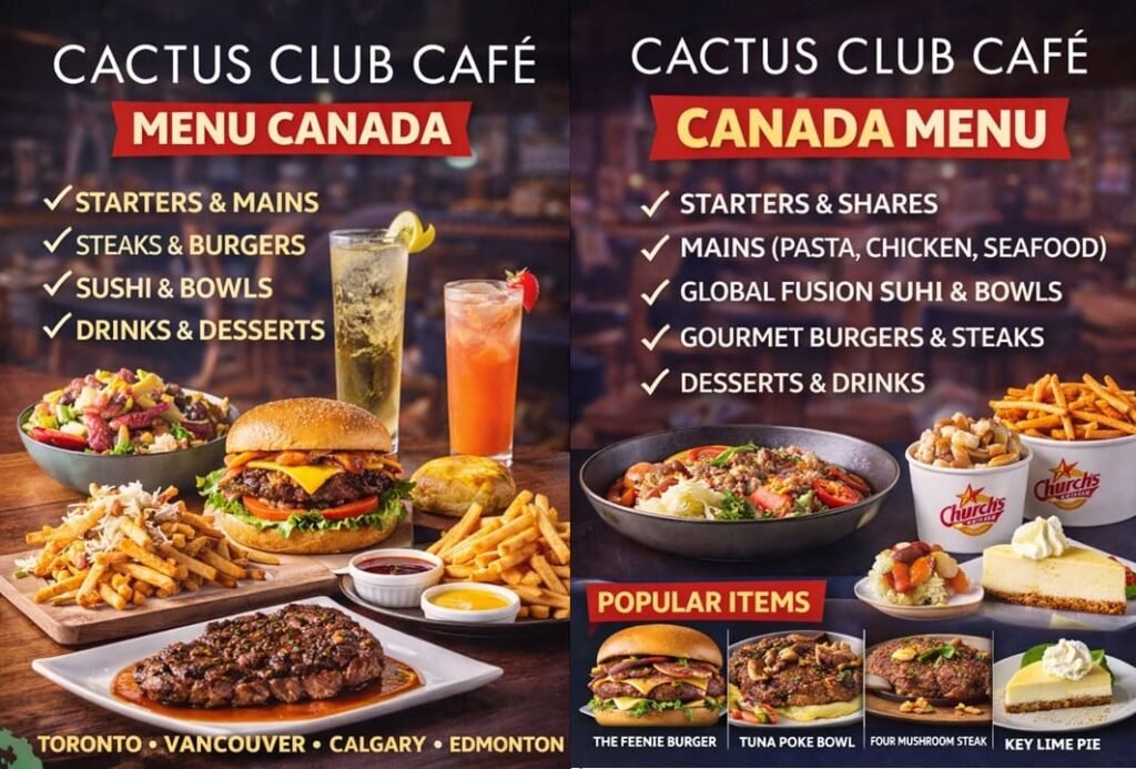 Cactus Club Café Menu Canada with Prices – Full Menu, Popular Items & Dining Guide 1 Cactus Club Café Menu Canada with Prices