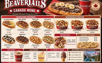 BeaverTails Menu Canada with Prices