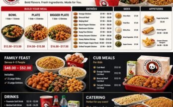 Panda Express Canada Menu